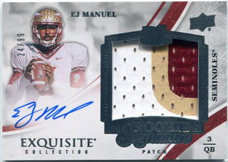EJ Manuel 2013 Upper Deck Exquisite 3 Color Patch/Autographed RC #146 24/99