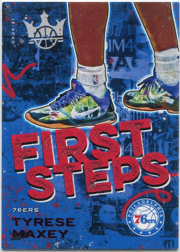 Tyrese Maxey 2020 - 2021 Panini Court Kings First Steps Ruby Parallel RC #9 148/149