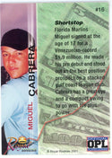Miguel Cabrera 2001 Royal Rookies #16