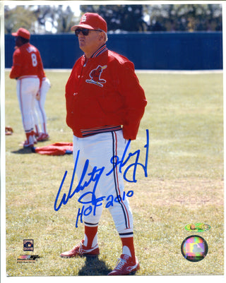 Whitey Herzog Autographed Inscribed "HOF 2010" 8x10 photo