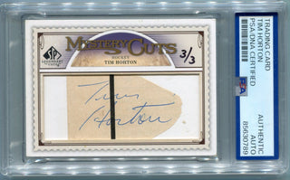 Tim Horton 2009 Upper Deck Legendary Cuts Mystery Cuts AUTO Card #LC-MC 3/3 PSA/DNA Certified