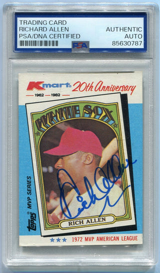 Dick Allen 1982 Topps KMart Autographed Card #21 PSA/DNA Certified