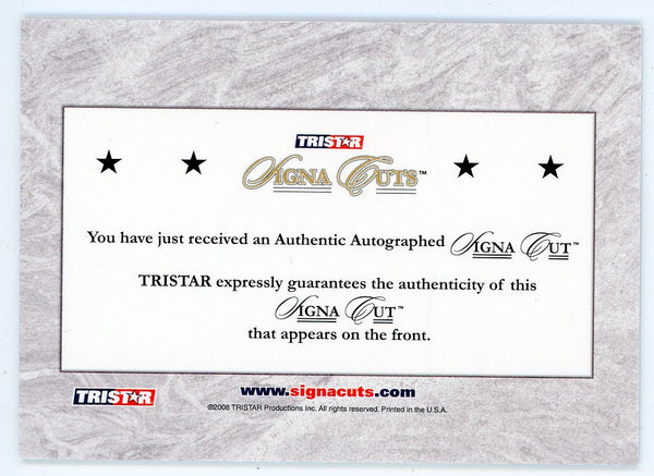 Jim Abbott 2008 Tristar Autographed Signa Cuts