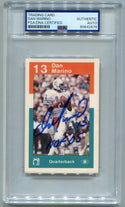 Dan Marino 1984 Police Autographed "HOF 05" Inscribed Rookie Card PSA/DNA Certified