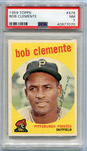 Roberto Clemente 1959 Topps Card #478 PSA Graded 7