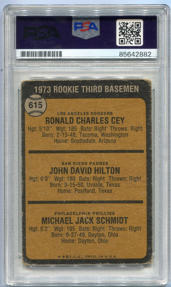 Mike Schmidt "HOF 95" Autographed 1973 Topps Rookie Card PSA/DNA Certified