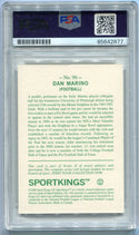 Dan Marino 2008 Sportkings Autographed Card #96 PSA/DNA Certified