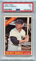 Mickey Mantle 1966 Topps Card #50 PSA Graded 3