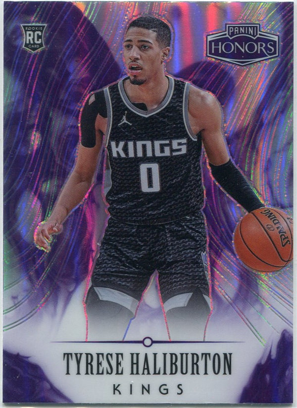 Tyrese Haliburton 2020 - 2021 Panini Chronicles Honors Silver Prizm RC #591