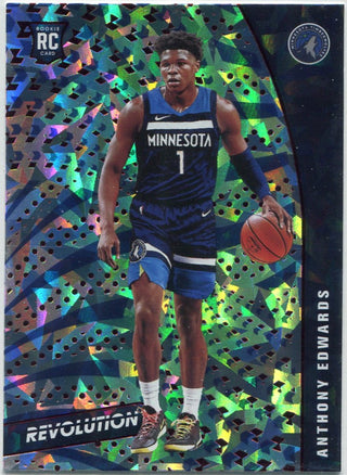 Anthony Edwards 2020 - 2021 Panini Revolution Chinese New Year Parallel RC #125