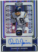 Charlie Joiner 2024 Panini Certified Autographed Card #MS-CJOI 134/199
