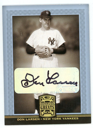 Don Larsen 2005 Donruss Greats Autograph #18