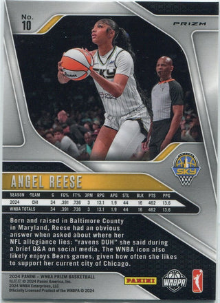 Angel Reese 2024 Panini WNBA Prizm Cracked Ice Prizm RC #10