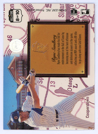Ryne Sandberg 1993 Leaf Heading for the Hall