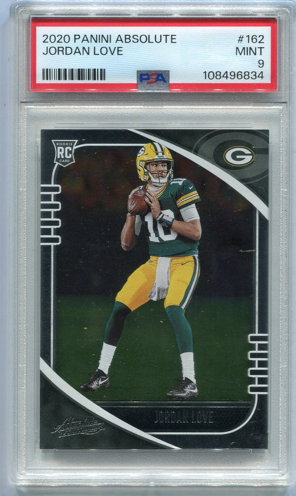 Jordan Love 2020 Panini Absolute RC #162 PSA Graded 9