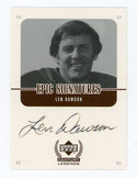 Len Dawson 1999 Upper Deck Epic Signatures Card