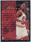 Michael Jordan 1995 - 1996 Fleer Firm Foundation Card #323