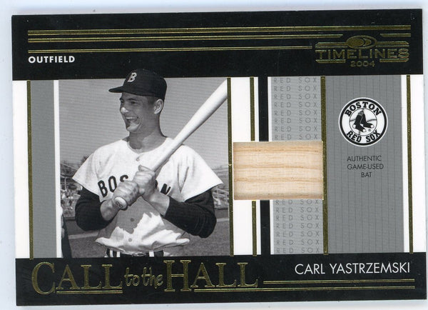 Carl Yastrzemski 2004 Donruss Timelines Call to the Hall Bat Relic #CH-8