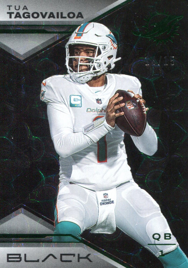 Tua Tagovailoa 2023 Panini Black Card #76 #14/15