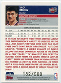 Yao Ming 2003 - 2004 Topps Black Parallel Card #11 182/500