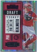 J.T. Realmuto 2020 Panini Contenders Draft Ticket Purple Parallel Card #30 23/99