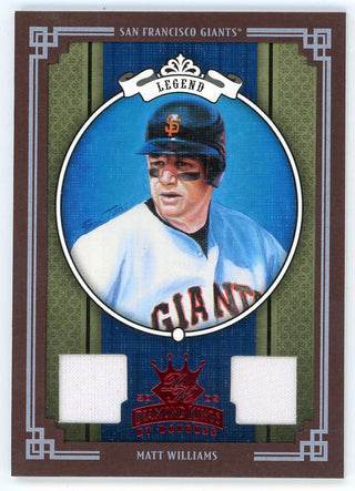 Matt Williams 2005 Donruss Diamond Kings Red Patch Relic #299