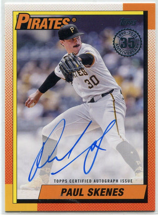 Paul Skenes 2025 Topps 1990 Throwback Autographed Card #90A-PS