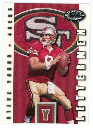 Steve Young 2000 Donruss Letterman #LM68