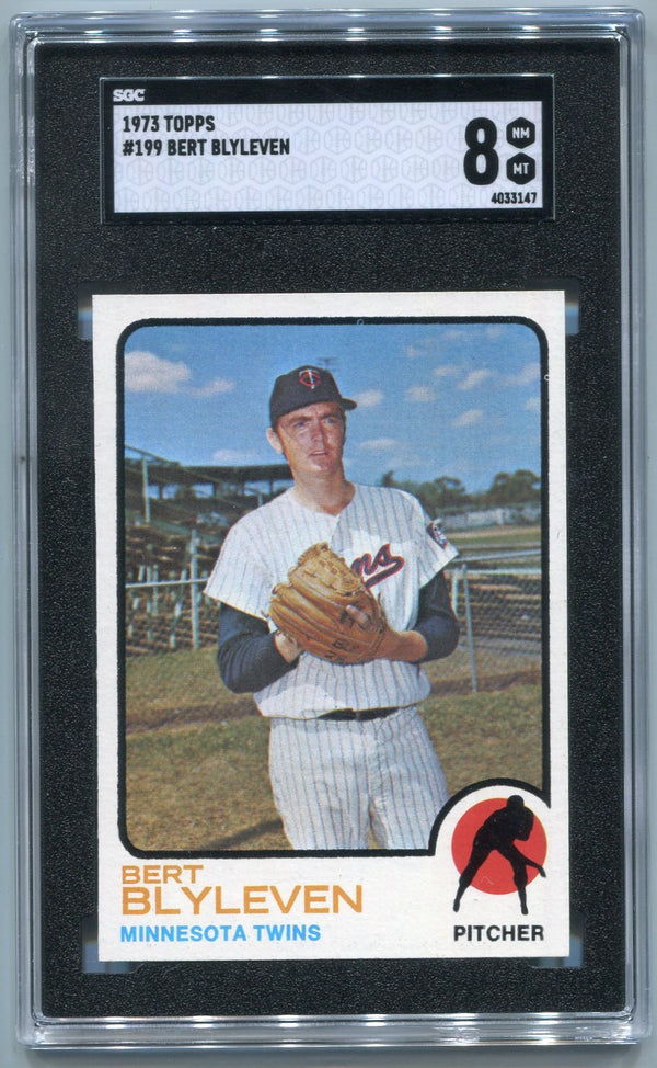 Bert Blyleven 1973 Topps Card #199 SGC Graded 8