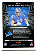 Aidan Hutchinson 2022 Panini Illusions Red #29 Autographed RC 9/75
