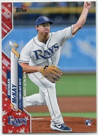 Brendan McKay 2020 Topps Update Independence Day Parallel RC #U-60 20/76