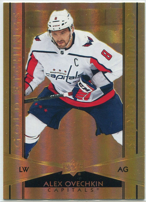 Alex Ovechkin 2021 - 2022 Upper Deck Tim Hortons Gold Etchings Card #G-3