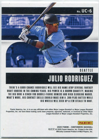 Julio Rodriguez 2020 Panini Contenders Draft Picks Up & Coming RC #UC-6