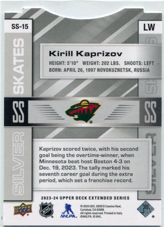Kirill Kaprizov 2023-24 Upper Deck Extended Series Silver Skates Card #SS-15