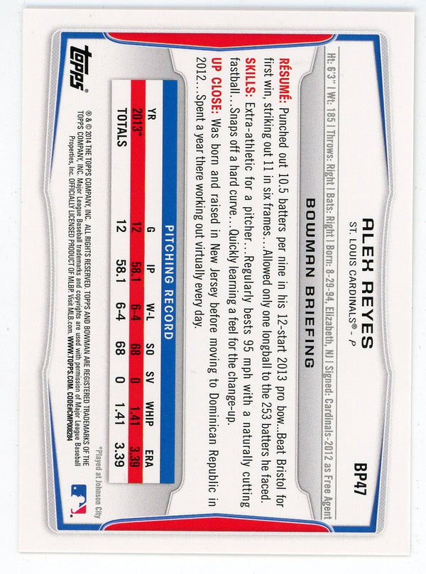 Alex Reyes 2014 Bowman Card #BP47
