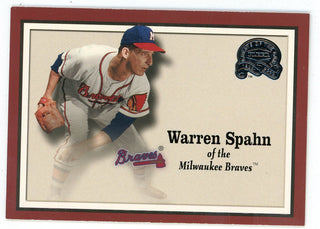 Warren Spahn 2000 Fleer Greats of the Game #63