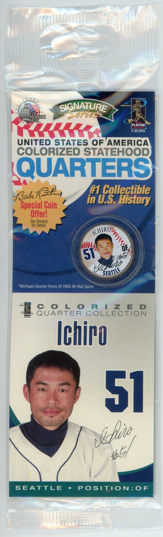 Ichiro Colorized Statehood Quarter