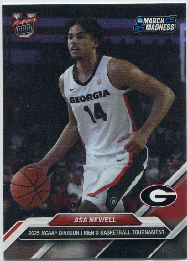 Asa Newell 2024 - 2025 Bowman Now U March Madness Card #10