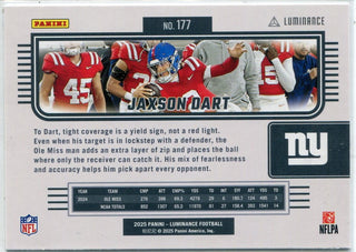 Jaxson Dart 2025 Panini Luminance RC #177