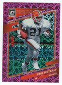 Eric Metcalf 2021 Panini Optic Pink Card #144