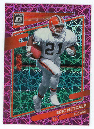 Eric Metcalf 2021 Panini Optic Pink Card #144