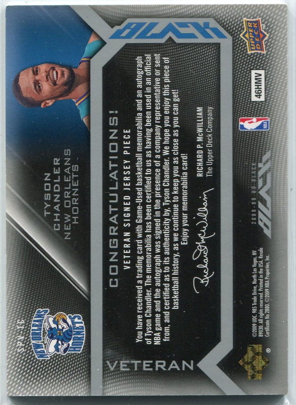 Tyson Chandler 2008 - 2009 Upper Deck Black Jersey/AUTO #SPV-TC 30/50