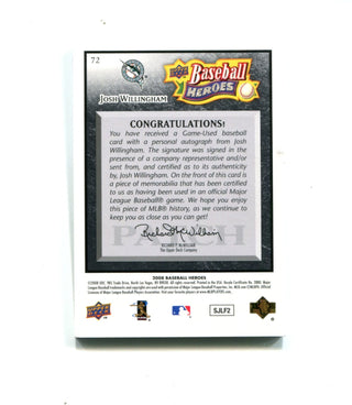 Josh Willingham 2008 Upper Deck Baseball Heroes #72 45/50 Card