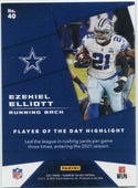 Ezekiel Elliott 2021 Panini Player Of The Day Kaboom Parallel Card #40 82/99