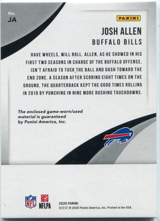 Josh Allen 2020 Panini Prime 4 Color Patch Card #JA 22/43
