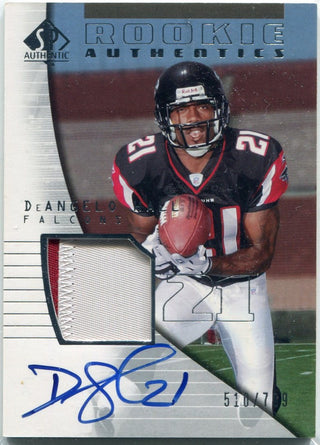 DeAngelo Hall 2004 Upper Deck SP Authentic 2 Color Patch & Autographed RC #192 510/799