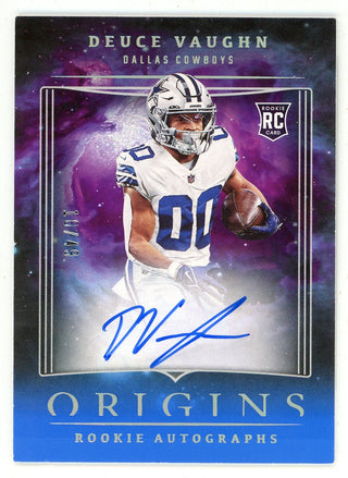 Deuce Vaughn 2023 Panini Origins Autographed Rookie Card #RADVA