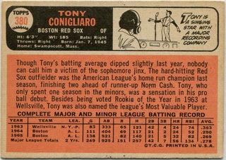 Tony Conigliaro 1966 Topps Card #380