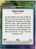 Shohei Ohtani 2022 Topps Sweet Shades Card #SS-10