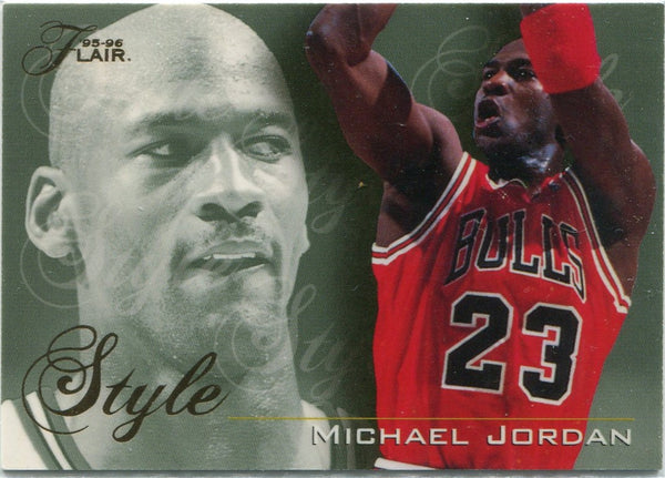 Michael Jordan 1995 - 1996 Flair Style Card #235